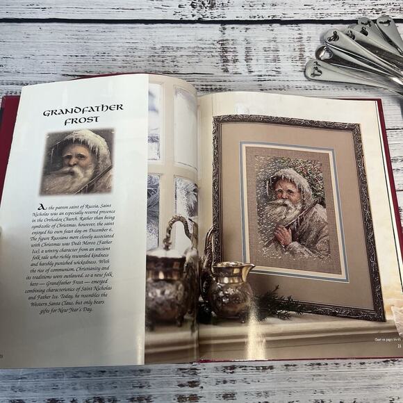 Santa Claus An American Treasure Leisure Arts Cross Stitch Pattern Book 1999 - Picture 9 of 10